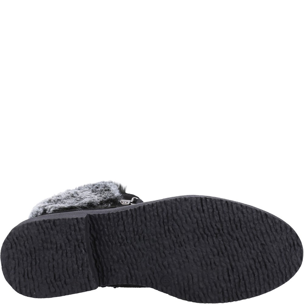 Ladies Ankle Boots Black Hush Puppies Florence Mid Boot