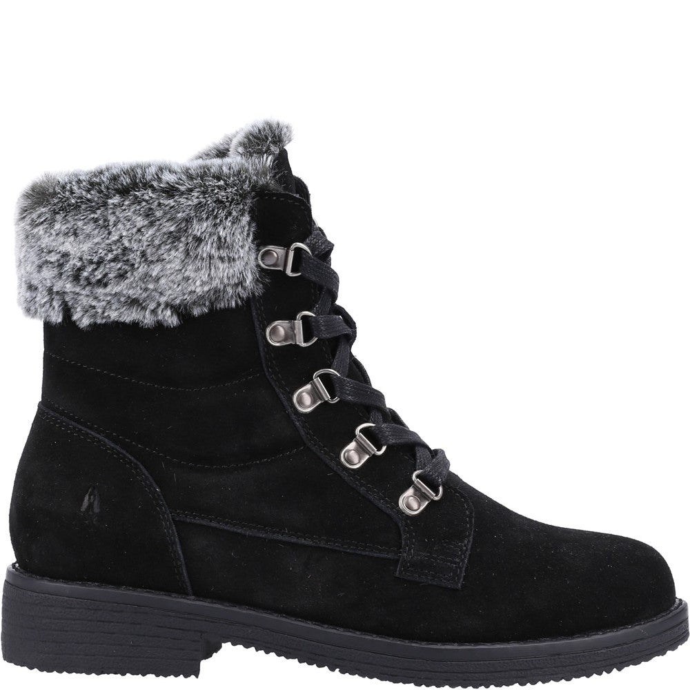 Ladies Ankle Boots Black Hush Puppies Florence Mid Boot