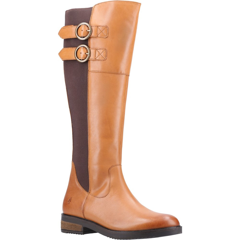 Ladies Long Boots Brown Hush Puppies Carla Calf Boot