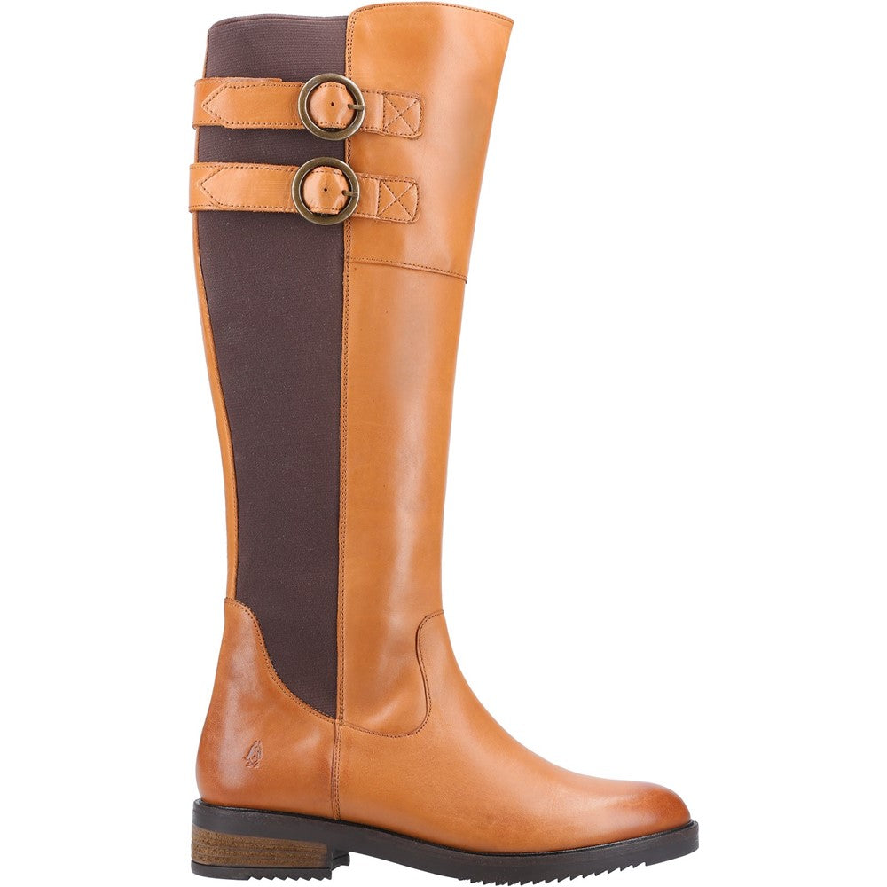 Ladies Long Boots Brown Hush Puppies Carla Calf Boot