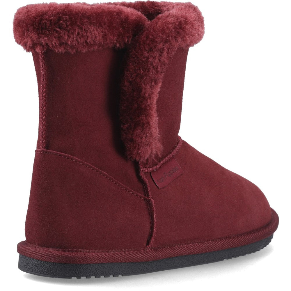 Classic Ladies Slippers Bordo Hush Puppies Ashleigh Slipper Bootie