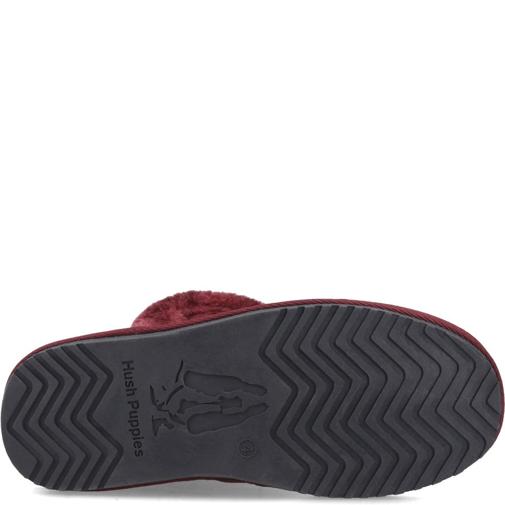 Classic Ladies Slippers Bordo Hush Puppies Ashleigh Slipper Bootie
