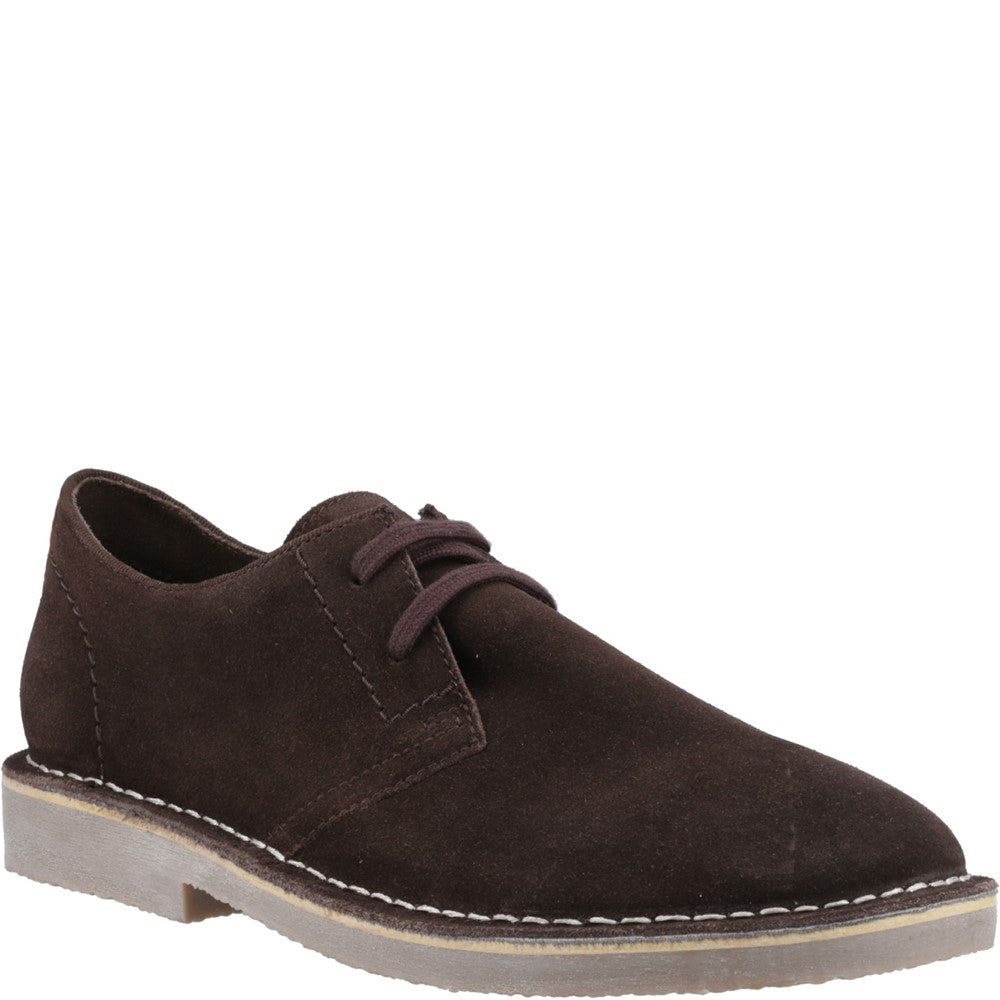 Lace Mens Summer Chocolate Hush Puppies Scout Shoe