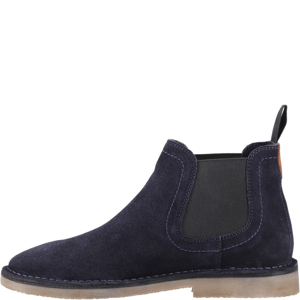 Mens Boots Navy Hush Puppies Shaun Chelsea