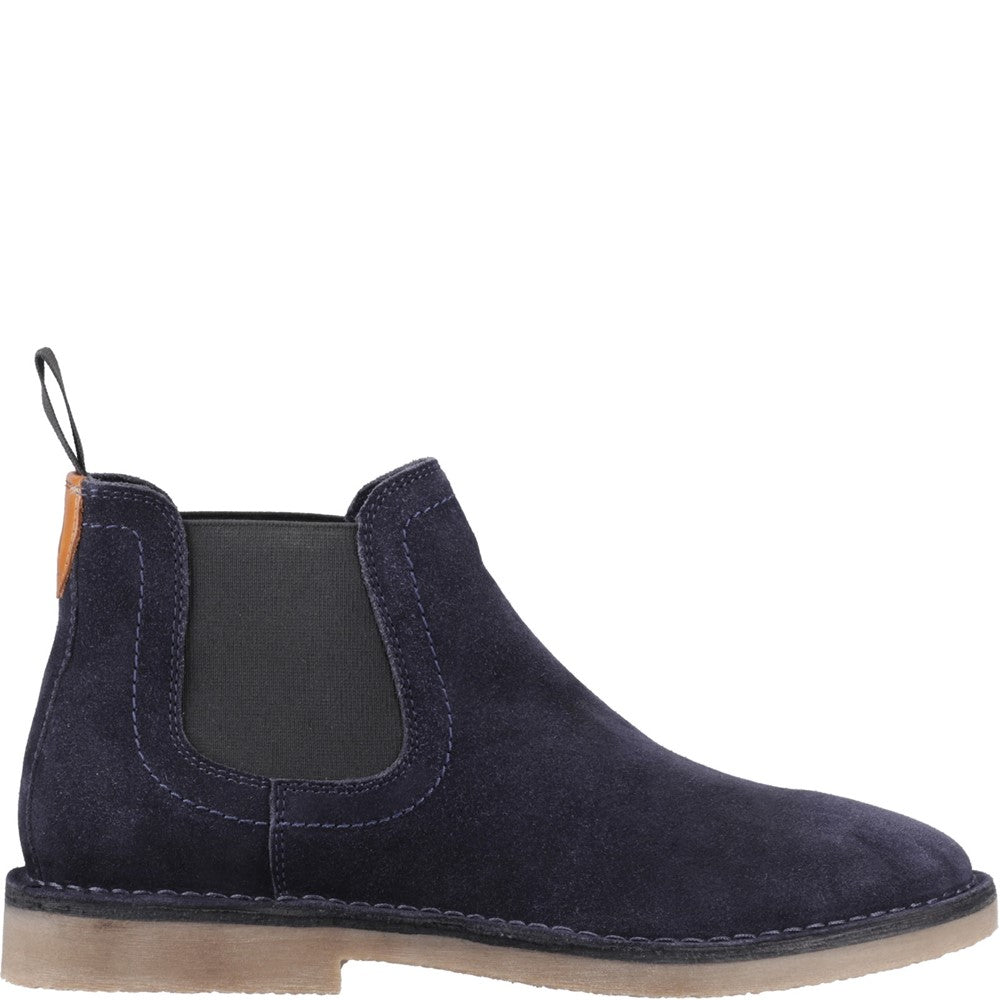 Mens Boots Navy Hush Puppies Shaun Chelsea