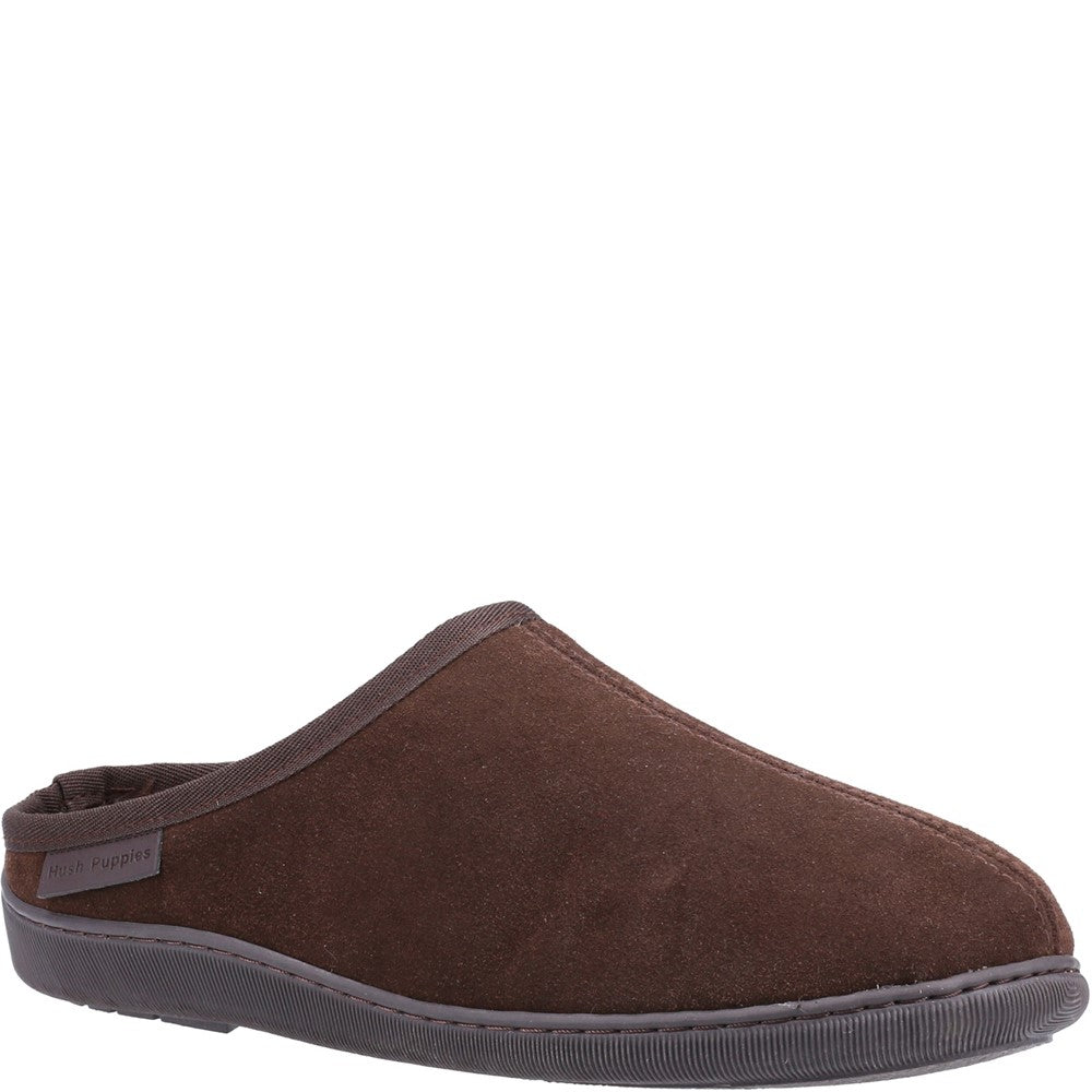 Classic Mens Slippers Brown Hush Puppies Ashton Slipper