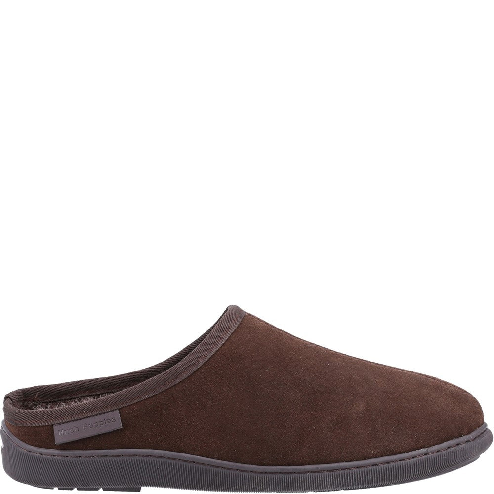 Classic Mens Slippers Brown Hush Puppies Ashton Slipper