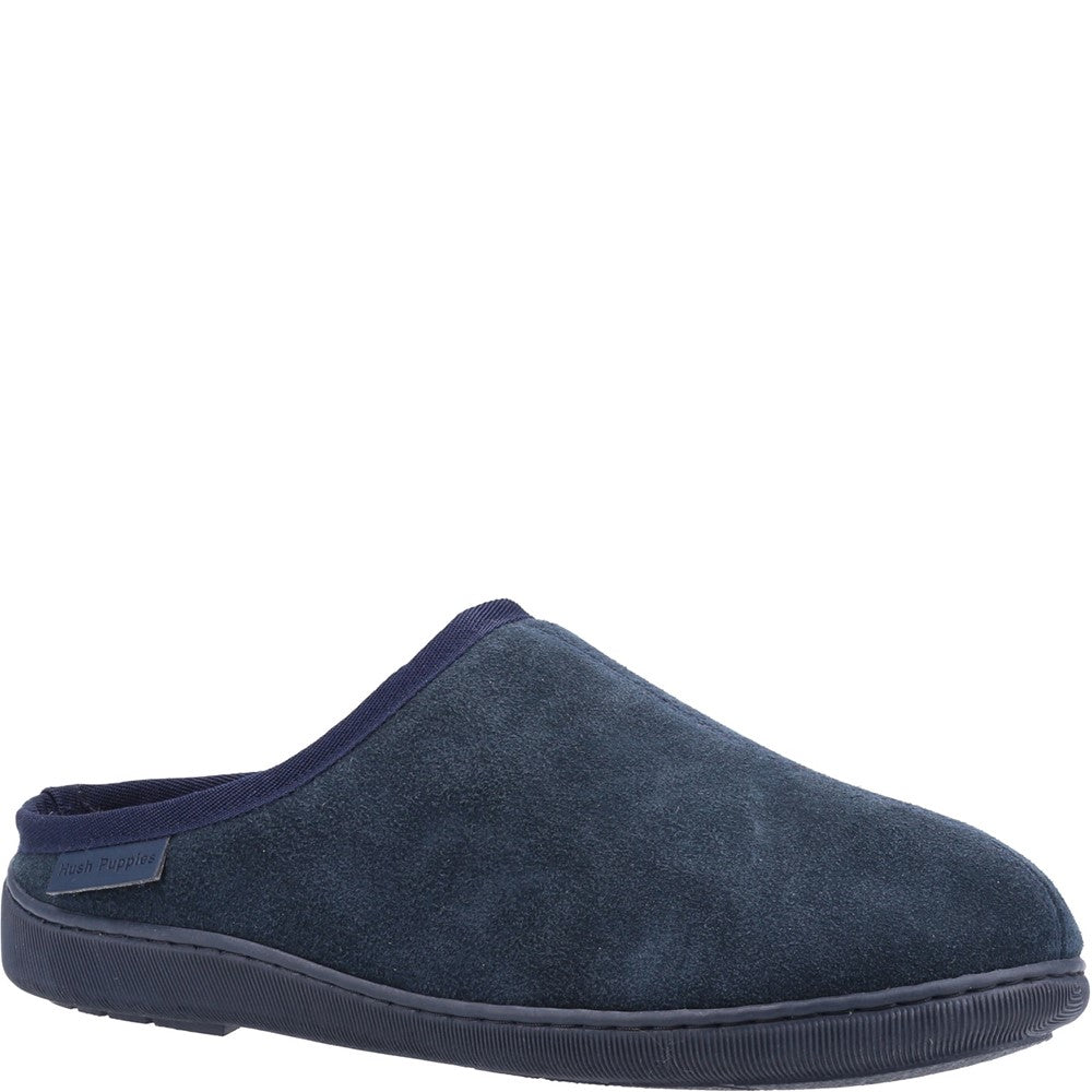 Classic Mens Slippers Navy Hush Puppies Ashton Slipper