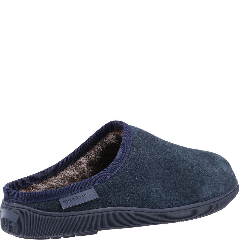 Classic Mens Slippers Navy Hush Puppies Ashton Slipper
