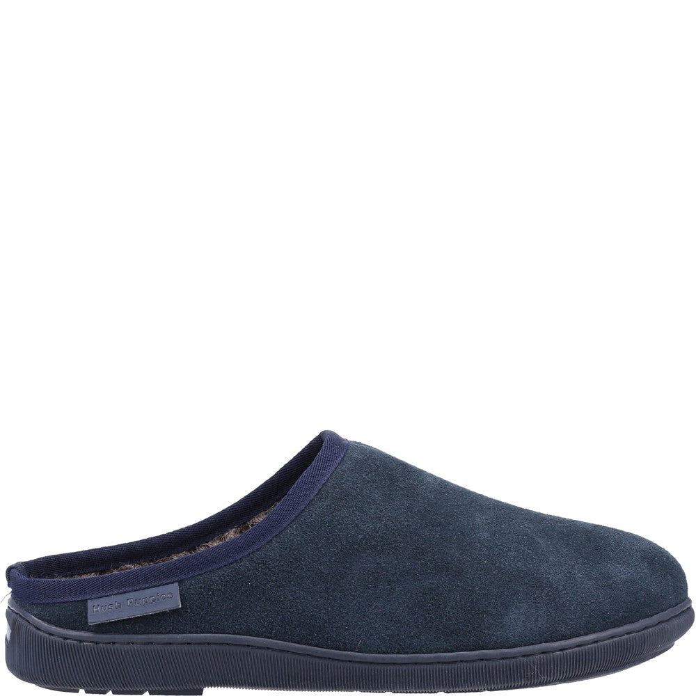 Classic Mens Slippers Navy Hush Puppies Ashton Slipper