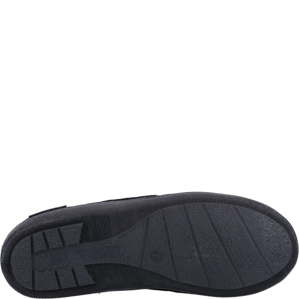 Classic Mens Slippers Black Hush Puppies Ashton Slipper