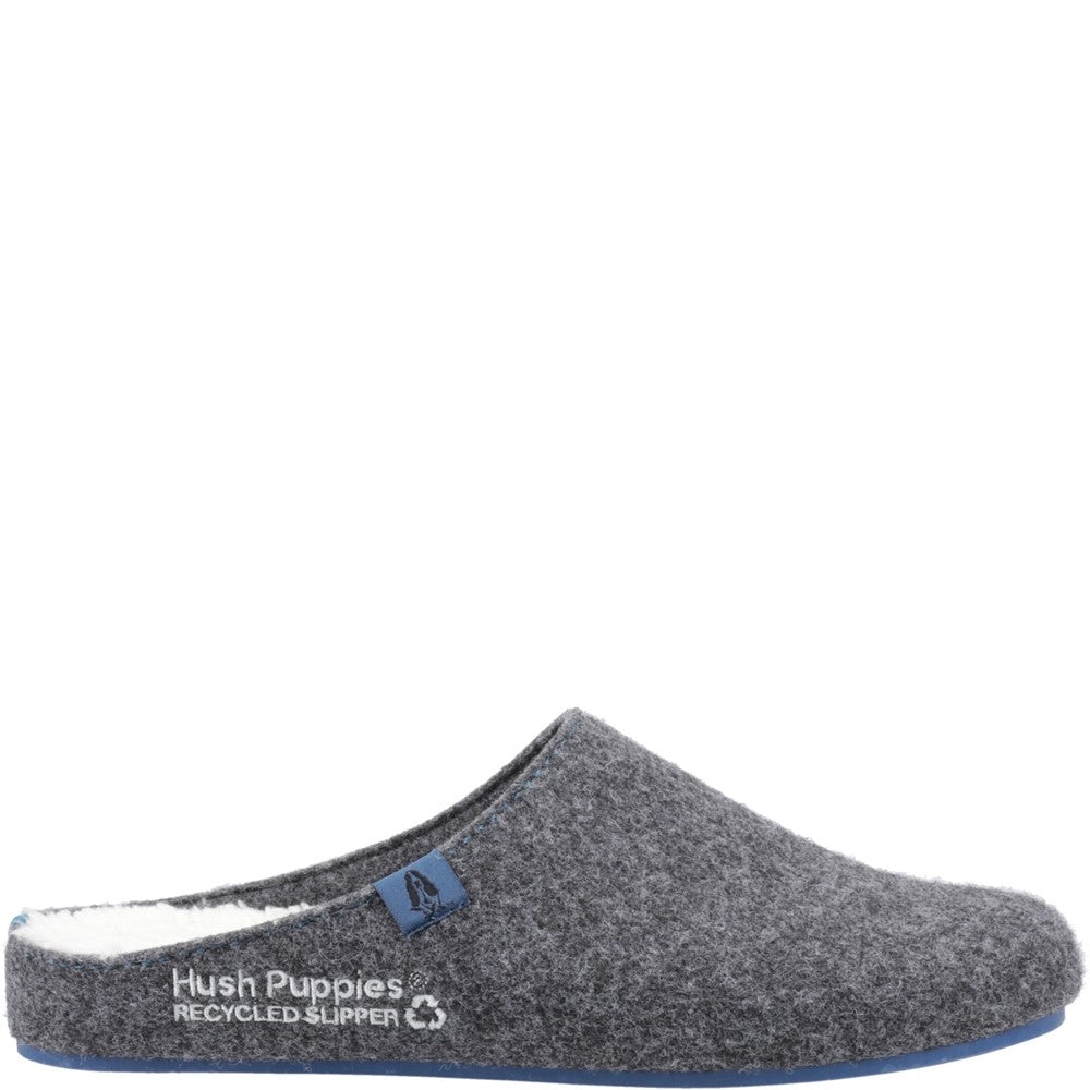 Classic Mens Slippers Charcoal Hush Puppies The Good Slipper
