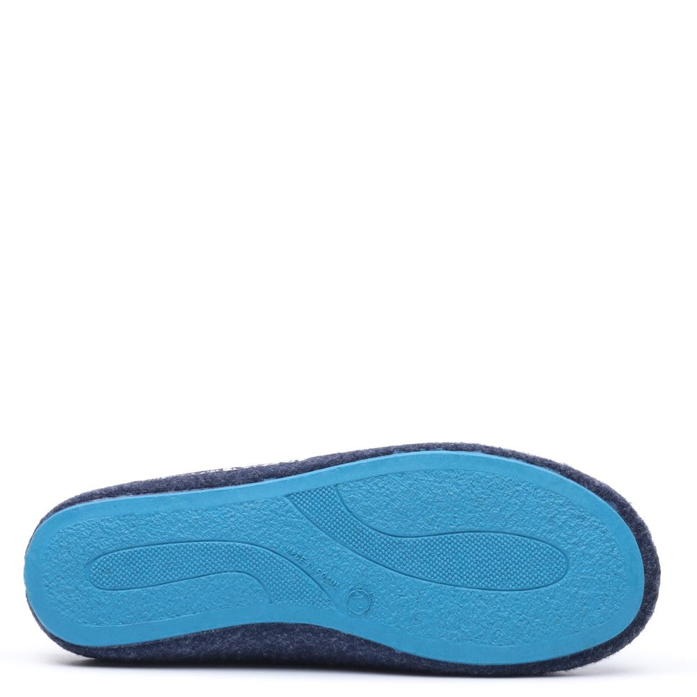 Classic Mens Slippers Navy/Black Hush Puppies The Good Slipper