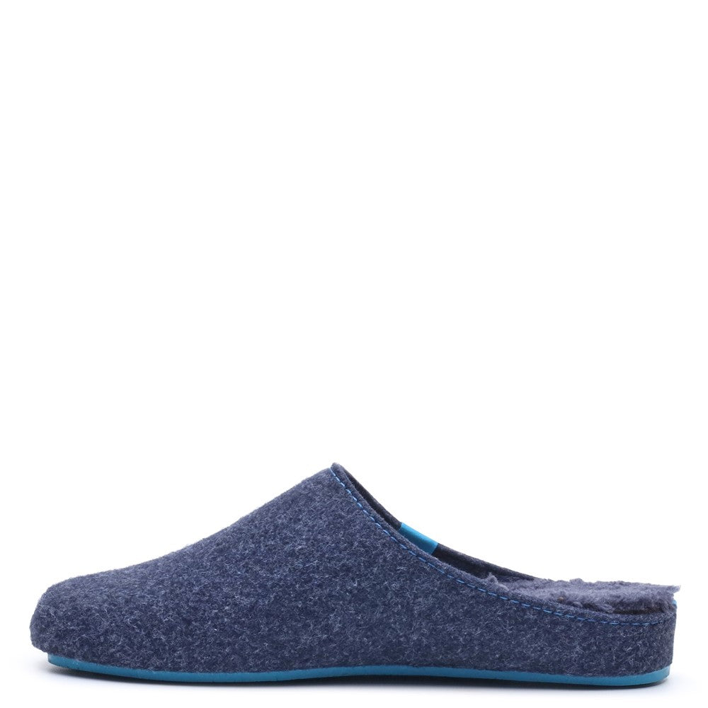 Classic Mens Slippers Navy/Black Hush Puppies The Good Slipper