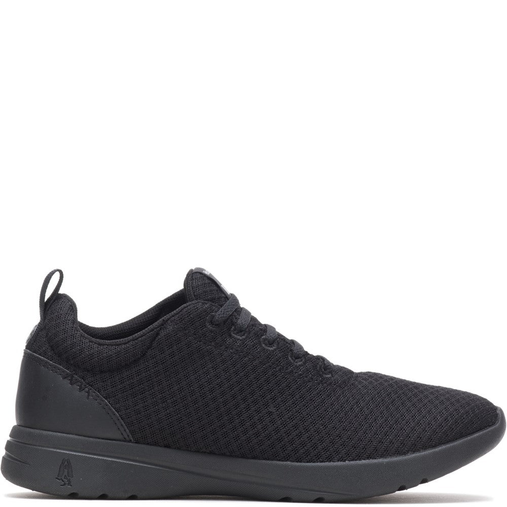 Ladies Sports Black/Black Hush Puppies Good Shoe Lace