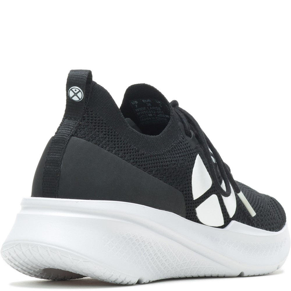 Ladies Sports Black/White Hush Puppies Spark Shoe