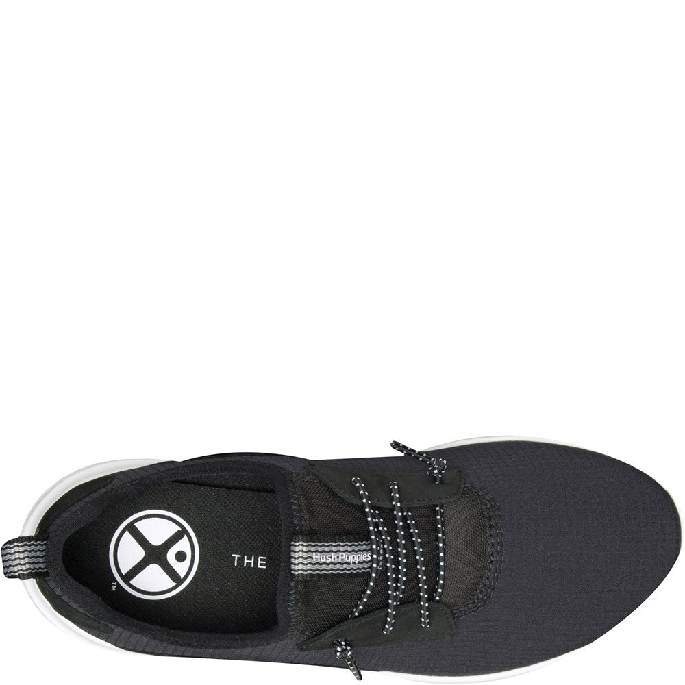 Ladies Sports Black Hush Puppies Elevate Bungee