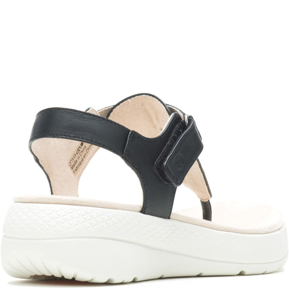 Sandal Ladies Summer Black Hush Puppies Breathe Toepost