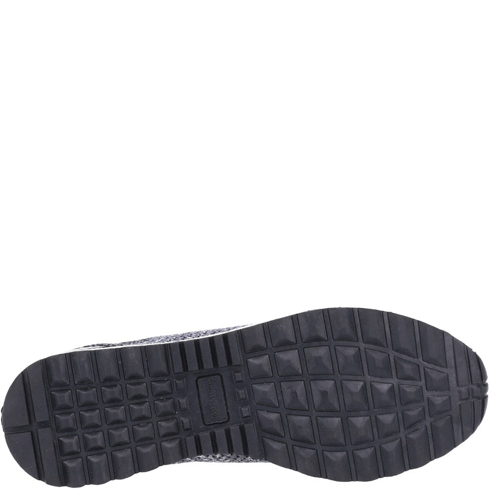 Ladies Sports Black Hush Puppies Ennis Trainer