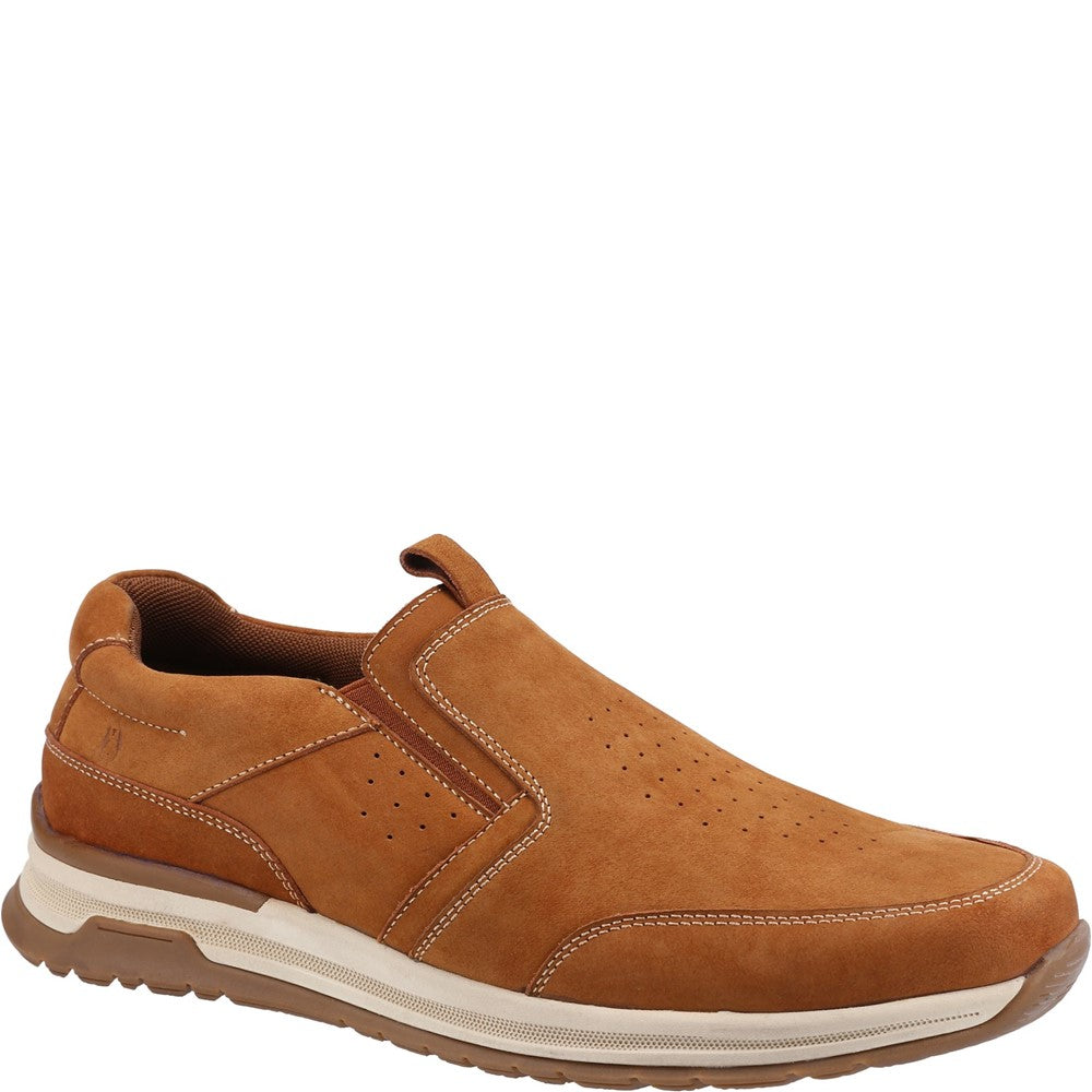 Mens Classic Slip On Shoes Tan Hush Puppies Cole Shoe
