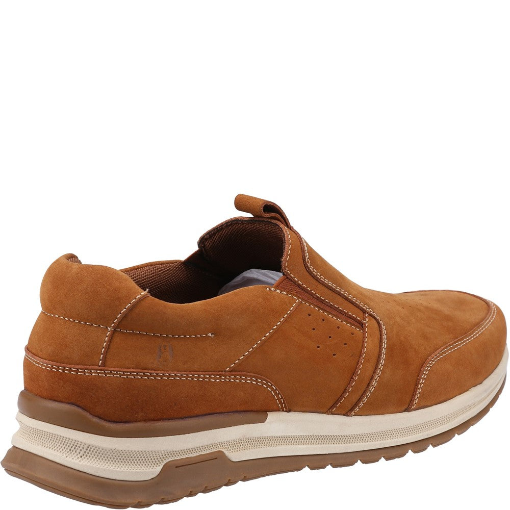 Mens Classic Slip On Shoes Tan Hush Puppies Cole Shoe
