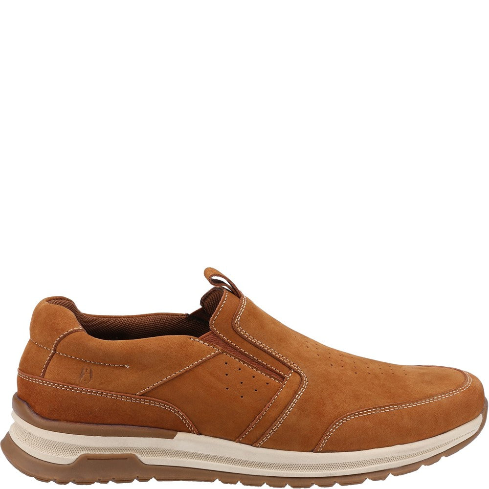 Mens Classic Slip On Shoes Tan Hush Puppies Cole Shoe