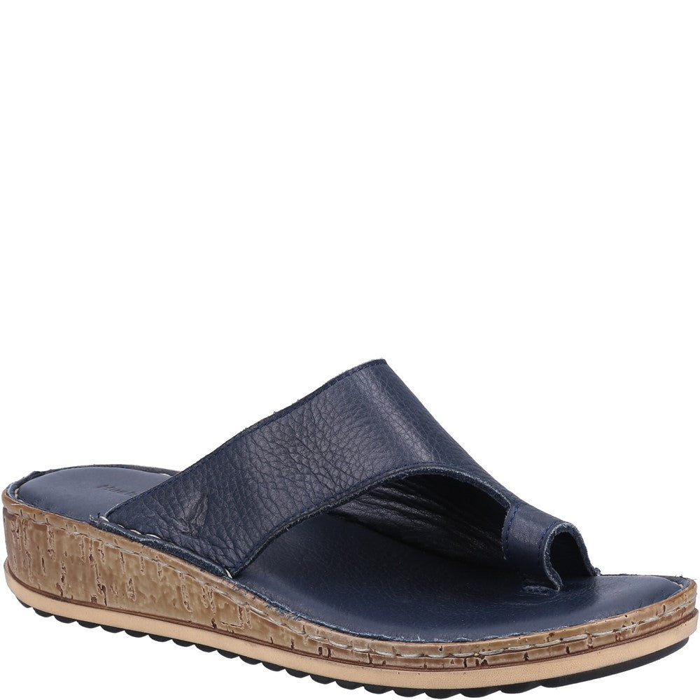 Sandal Ladies Summer Navy Hush Puppies Elissa Toepost Sandal