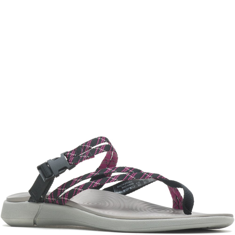 Sandal Ladies Summer Black Hush Puppies Good Toepost Sandal