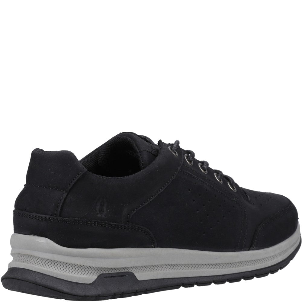 Mens Classic Lace Shoes Black Nubuck Hush Puppies Joseph Shoe