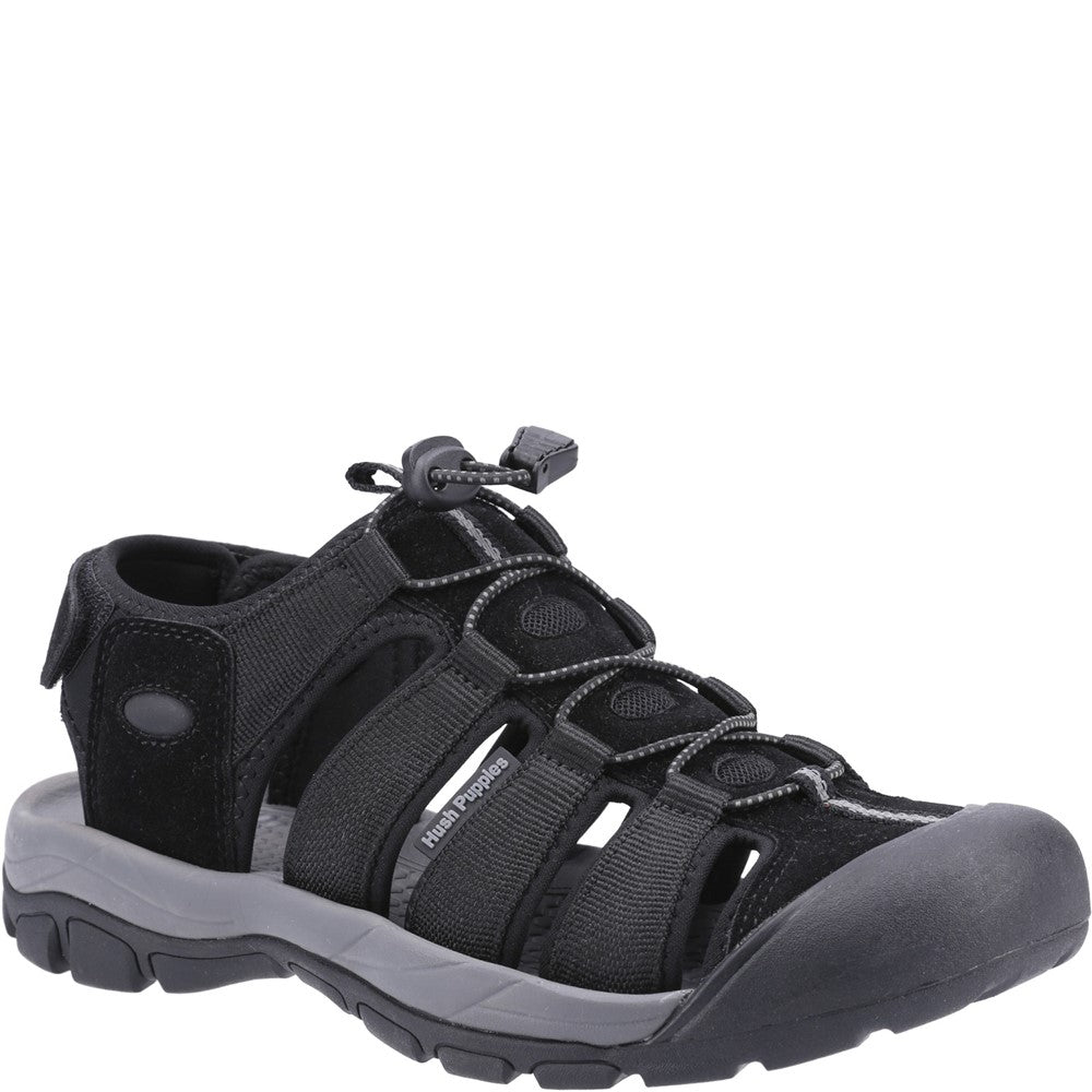 Sandal Mens Summer Black Hush Puppies Peru Sandal