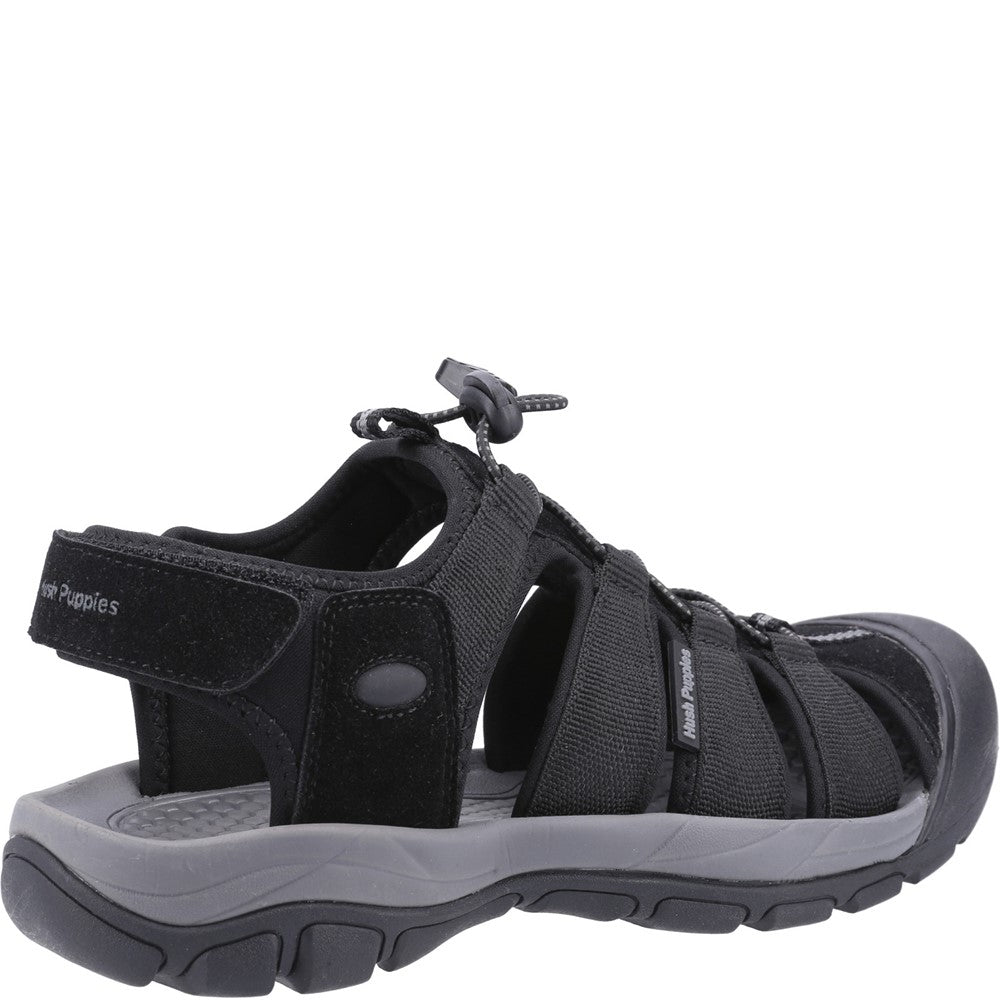 Sandal Mens Summer Black Hush Puppies Peru Sandal