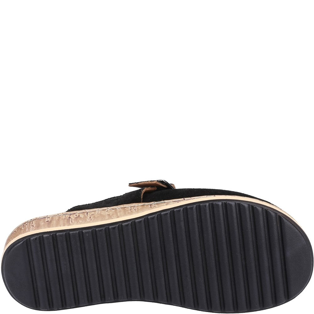 Sandal Ladies Summer Black Hush Puppies Sorcha Mule Sandal