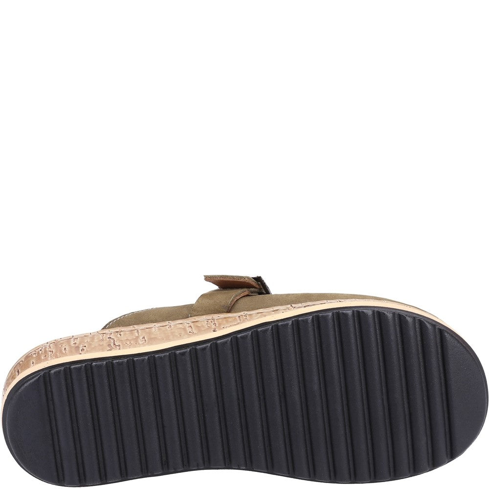 Sandal Ladies Summer Khaki Hush Puppies Sorcha Mule Sandal