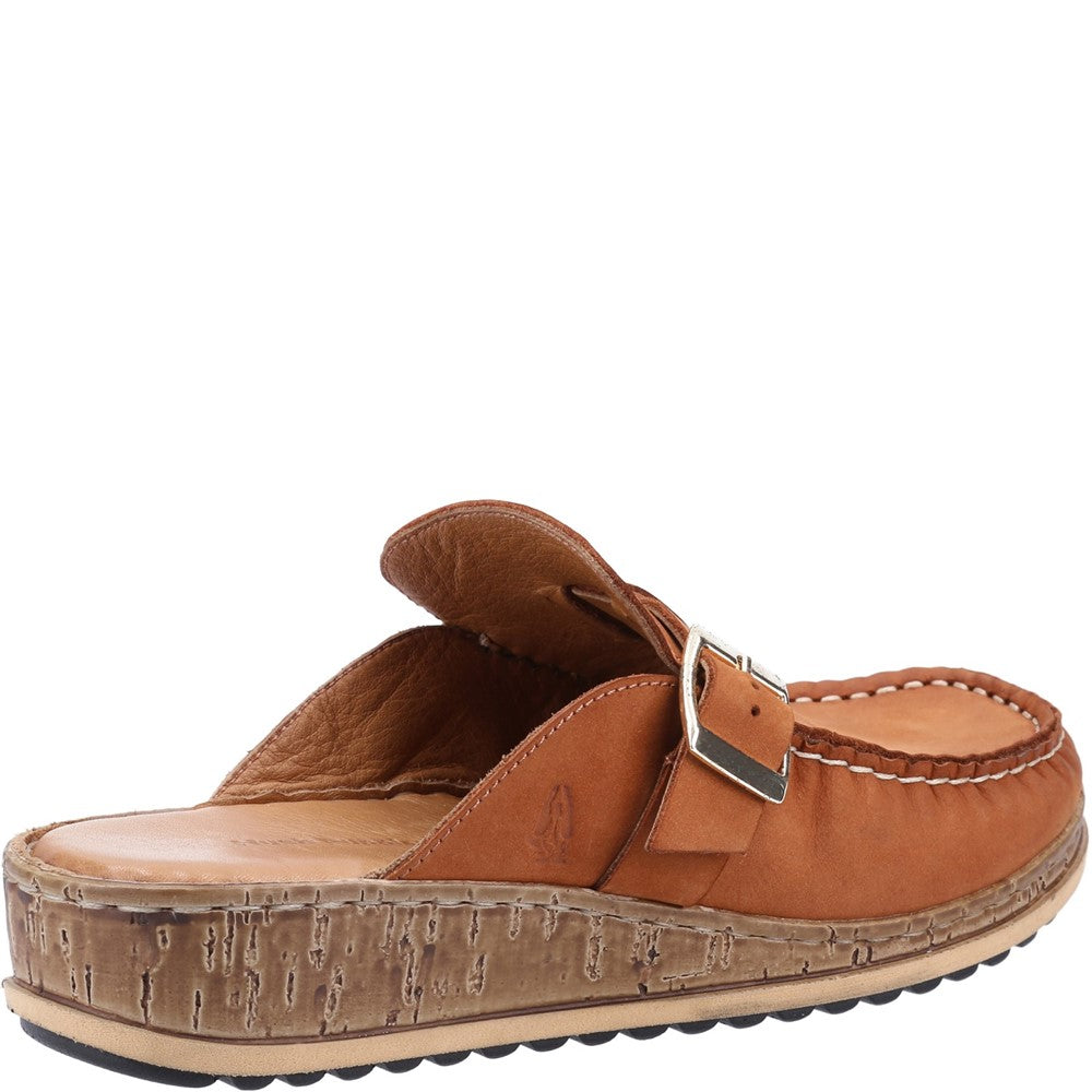Sandal Ladies Summer Tan Nubuck Hush Puppies Sorcha Mule Sandal