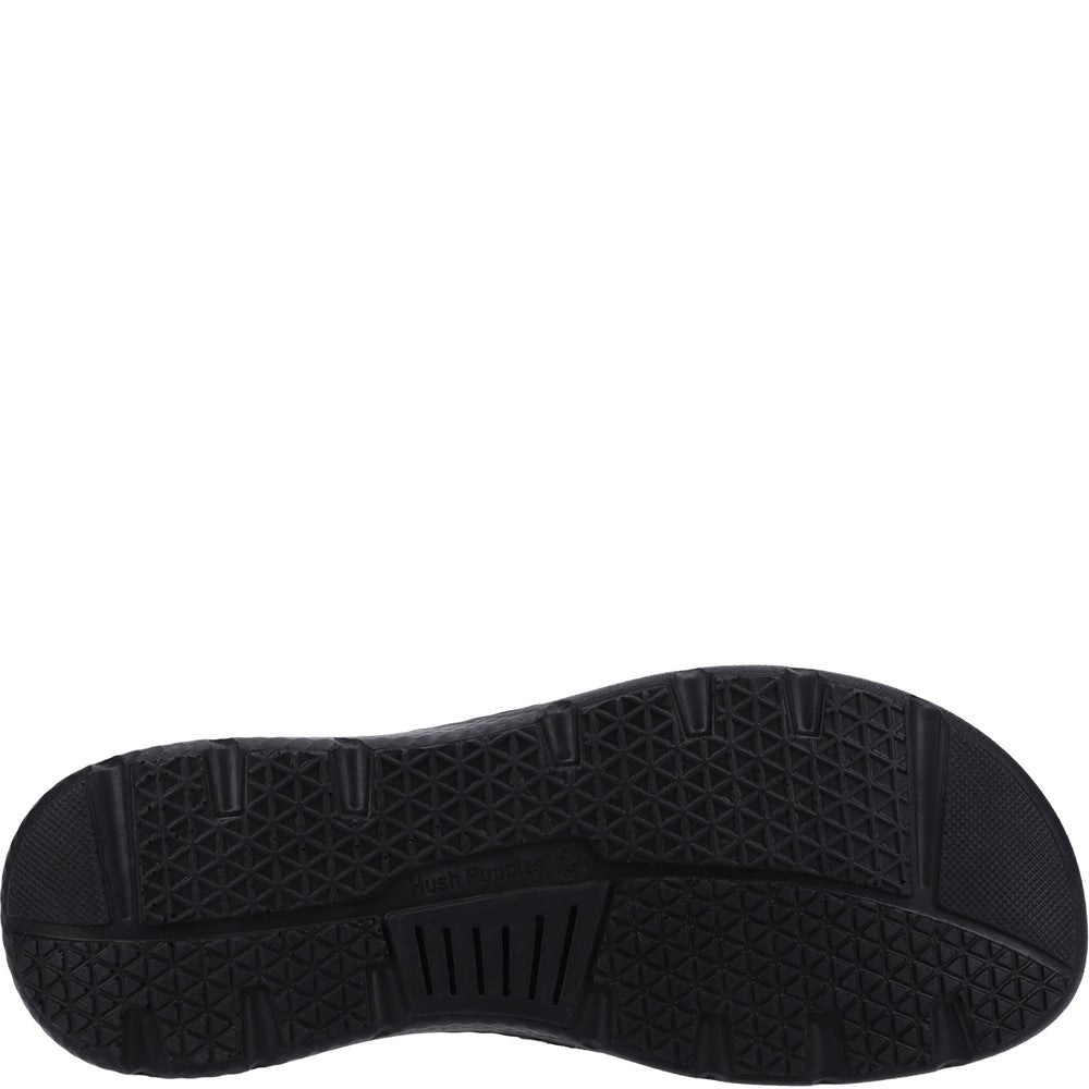 Sandal Mens Summer Black Hush Puppies Carson Mule Sandal