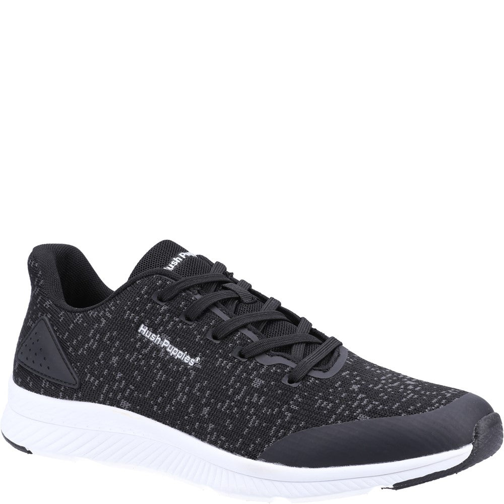Mens Sports Black Hush Puppies Jason Trainer