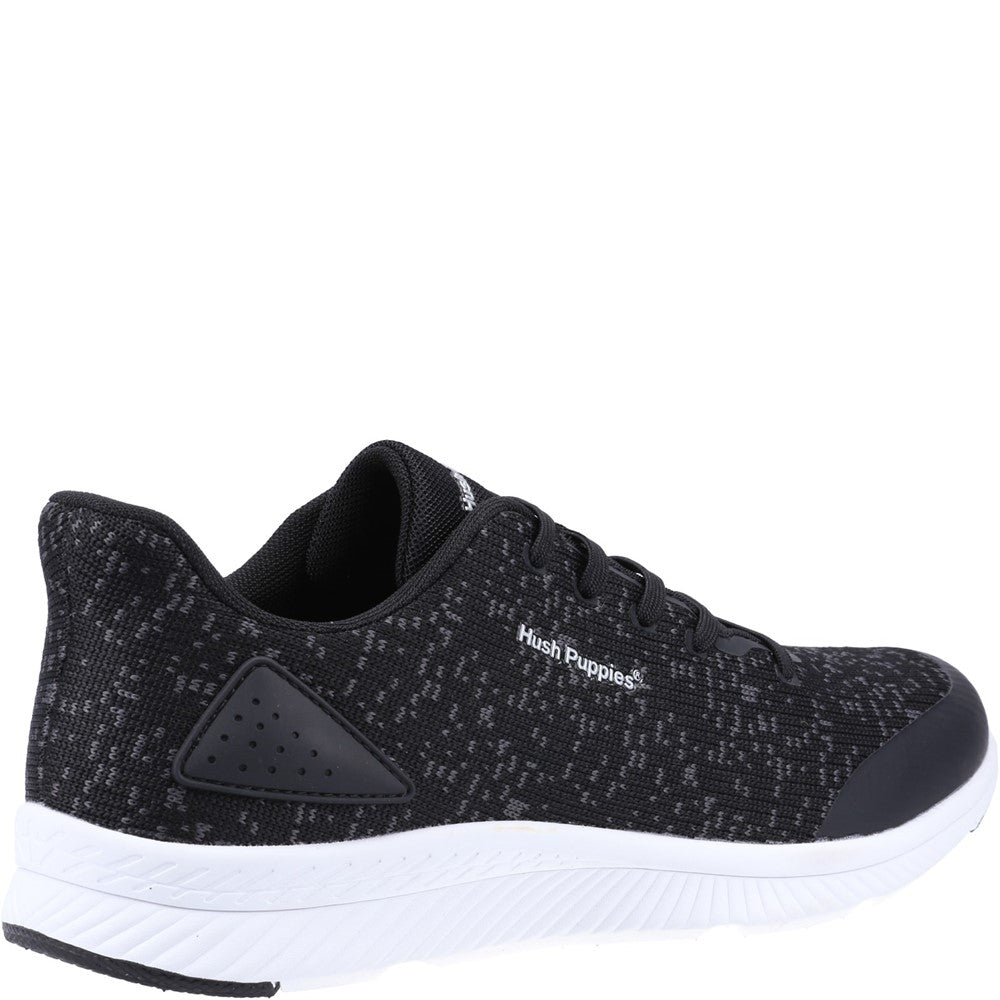 Mens Sports Black Hush Puppies Jason Trainer