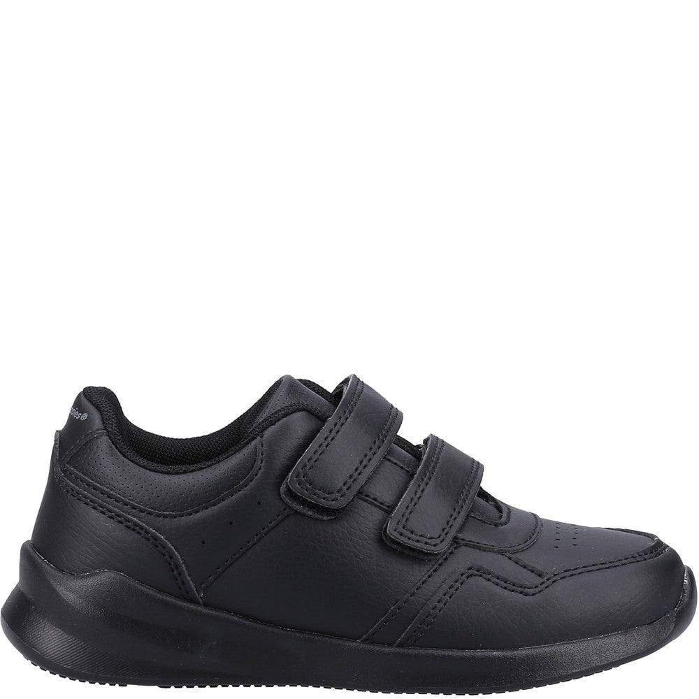 Unisex BTS Black Hush Puppies Marling Easy Junior Shoes