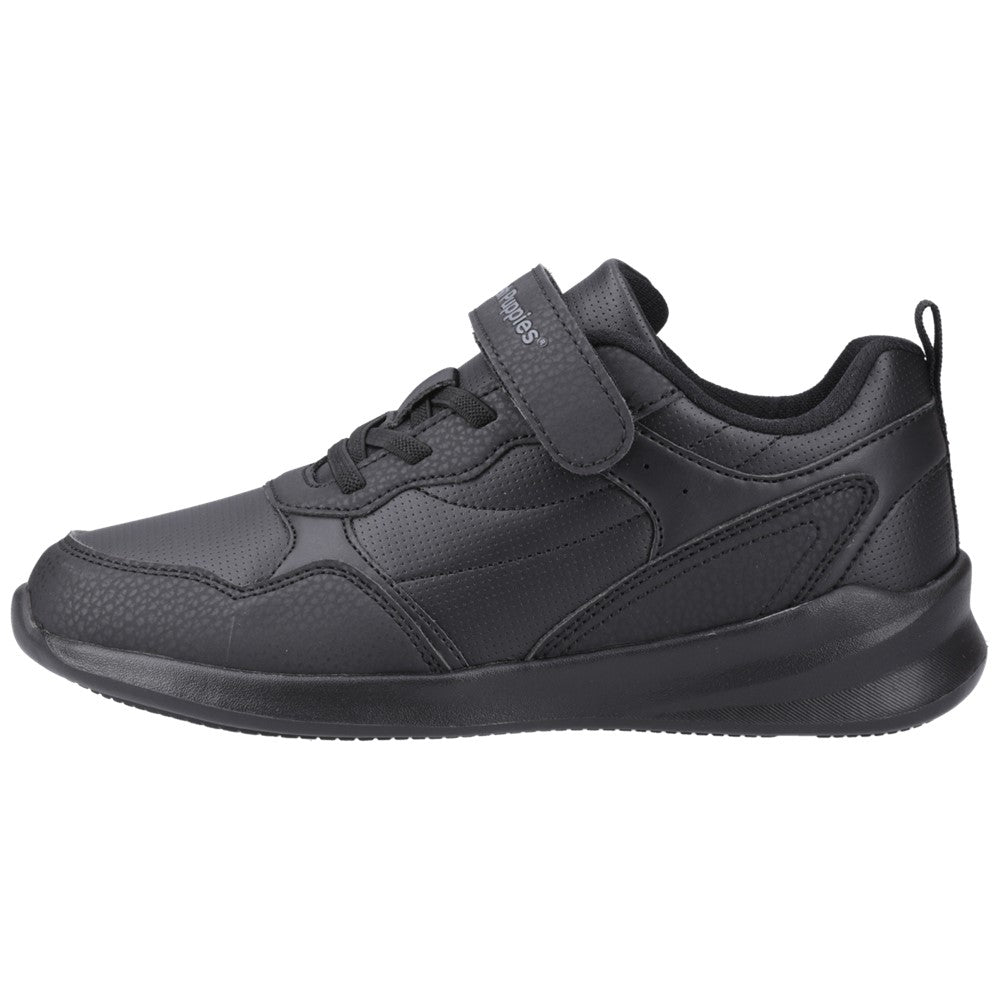 Unisex BTS Black Hush Puppies Marling Bungee Lace Senior Shoe