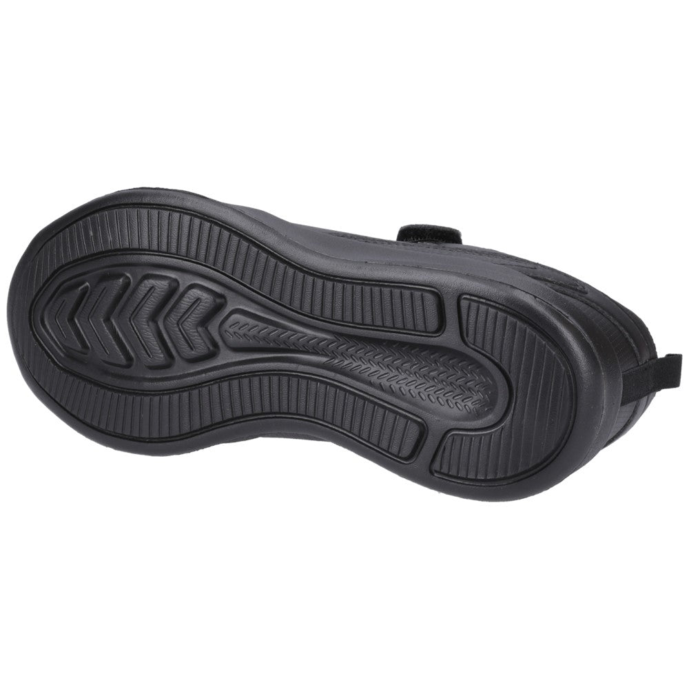 Unisex BTS Black Hush Puppies Marling Bungee Lace Senior Shoe