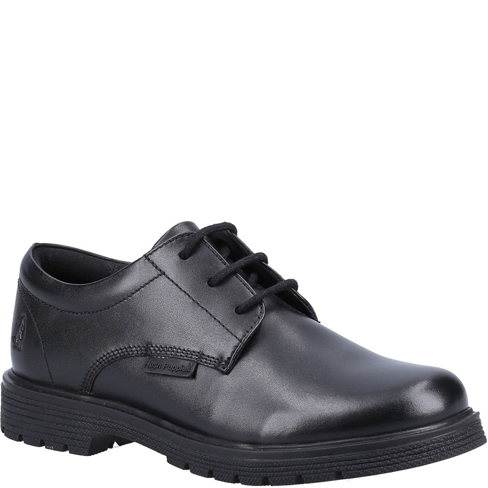 Girls BTS FLFR Black Hush Puppies Polly Junior