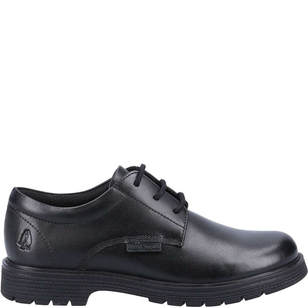 Girls BTS FLFR Black Hush Puppies Polly Junior