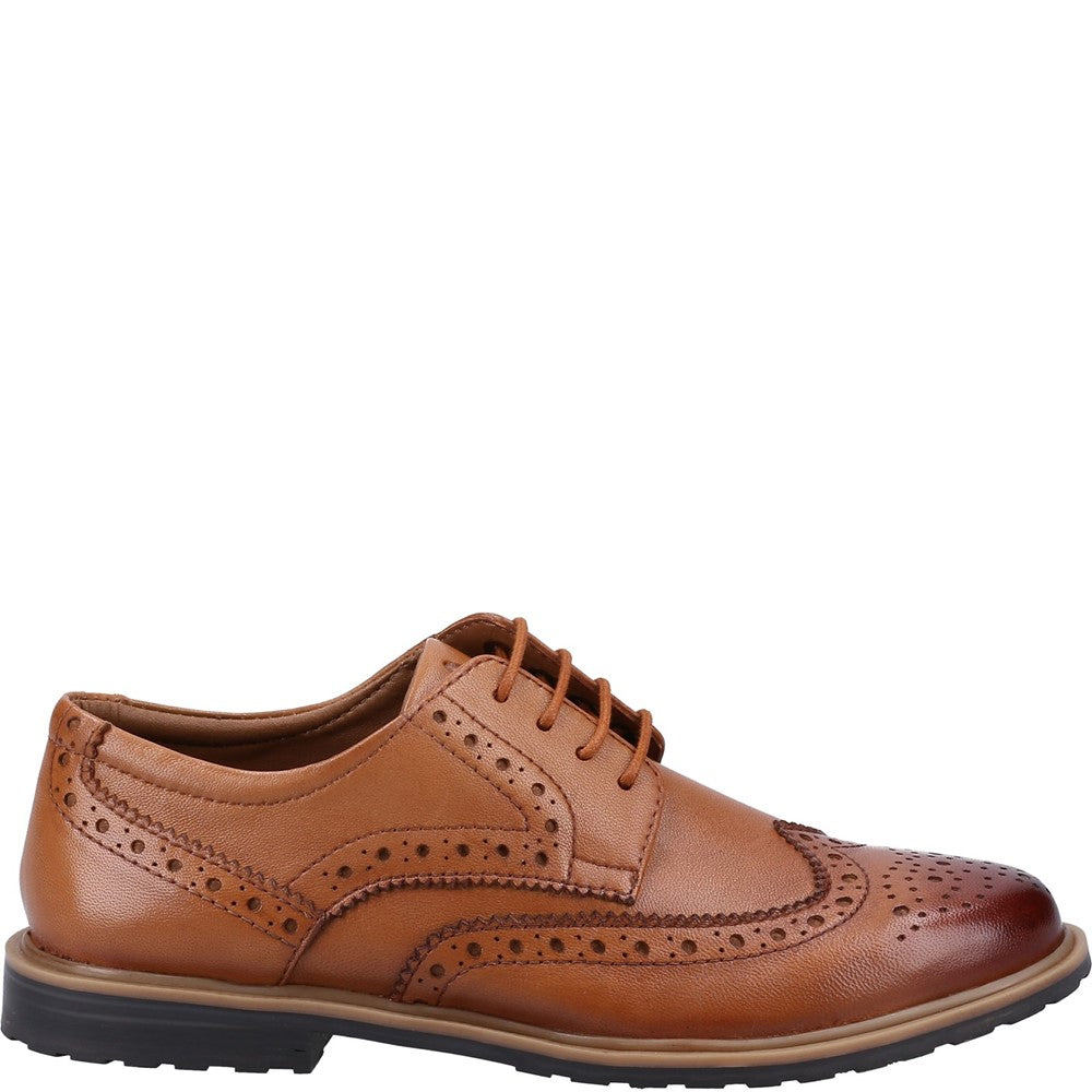Lace Ladies Shoes Tan Hush Puppies Verity Brogue