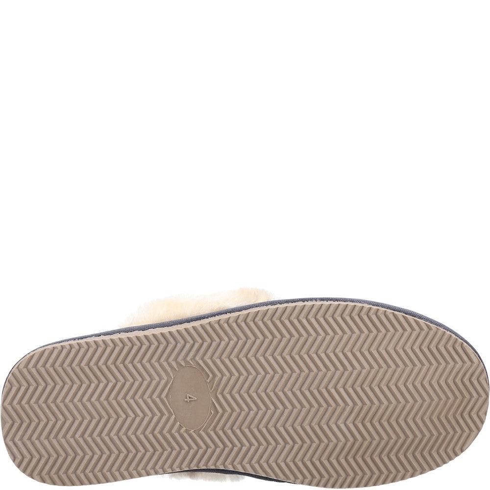 Classic Ladies Slippers Grey Hush Puppies Arianna Star Slipper