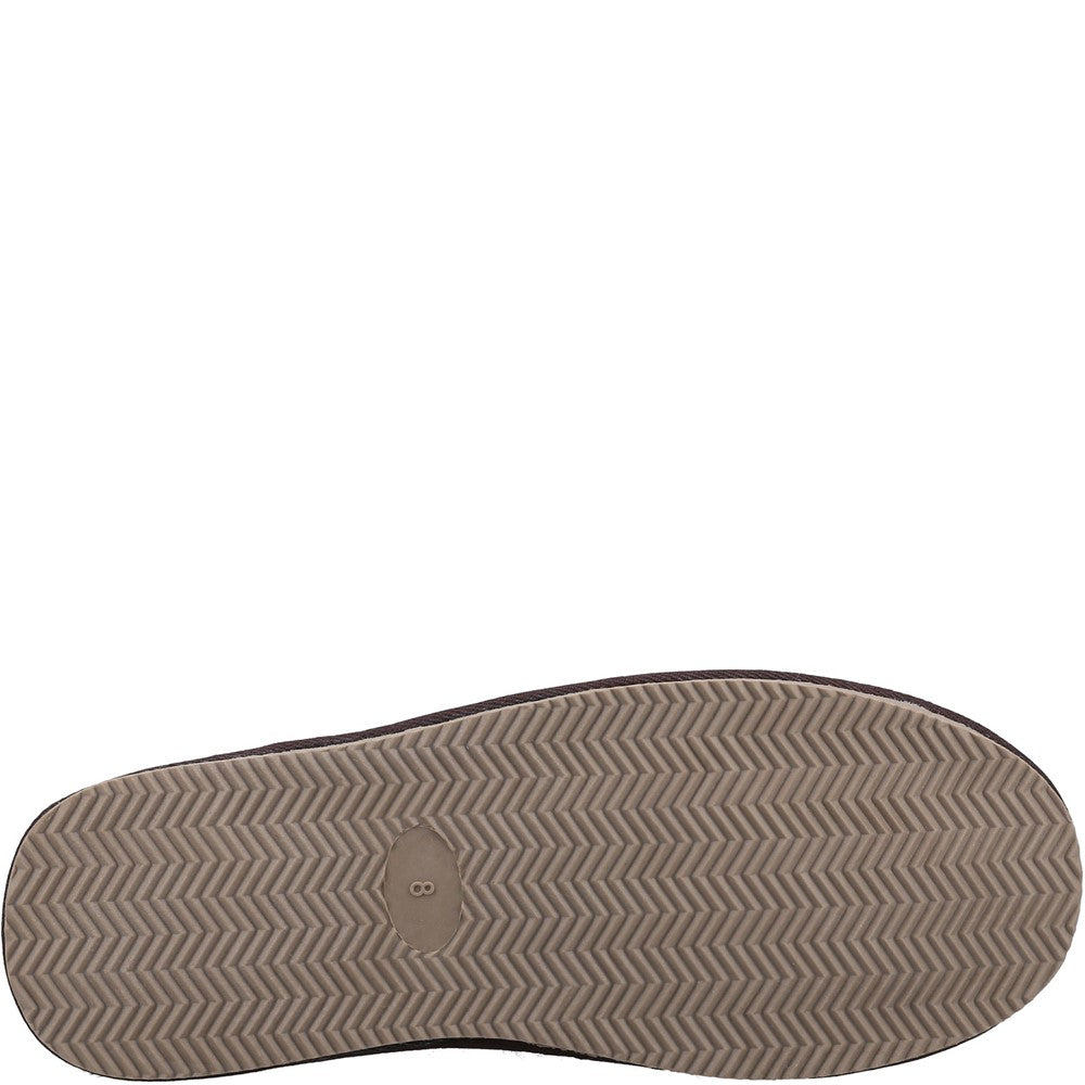 Classic Mens Slippers Brown Hush Puppies Coady Slipper