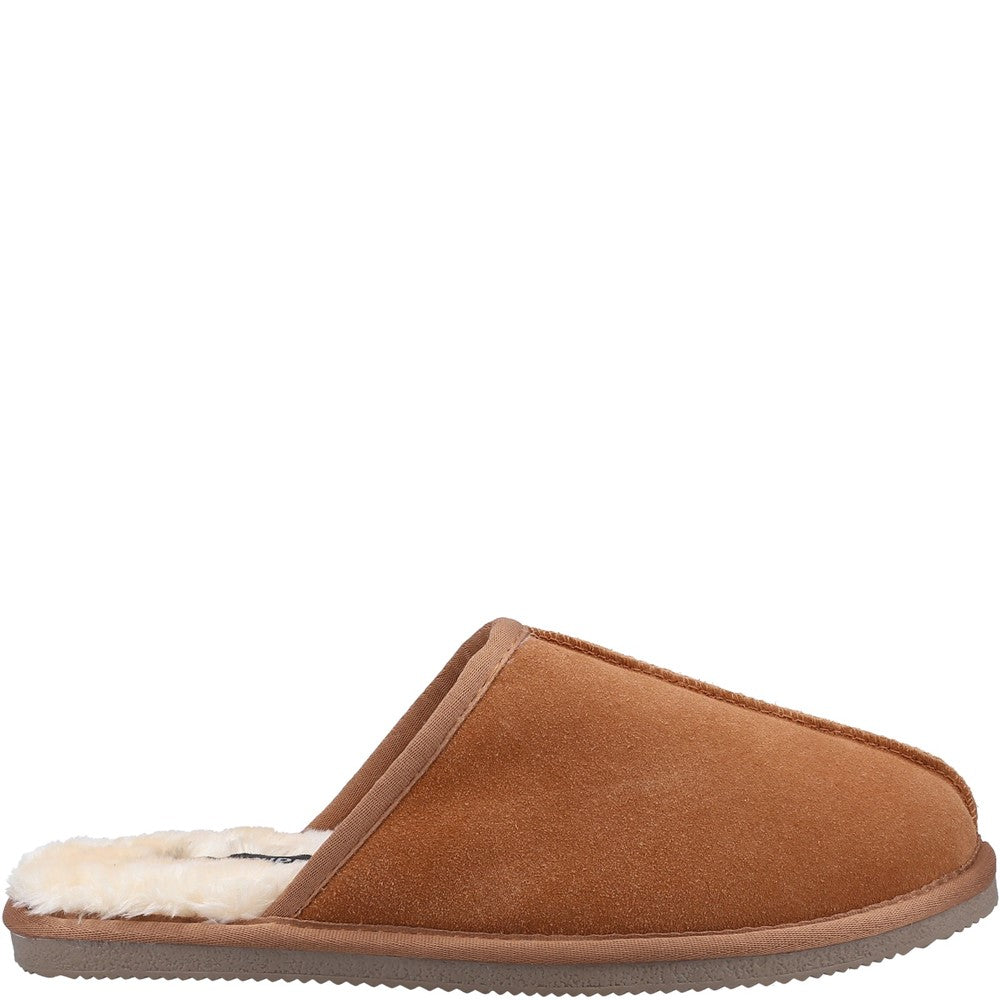 Classic Mens Slippers Tan Hush Puppies Coady Slipper