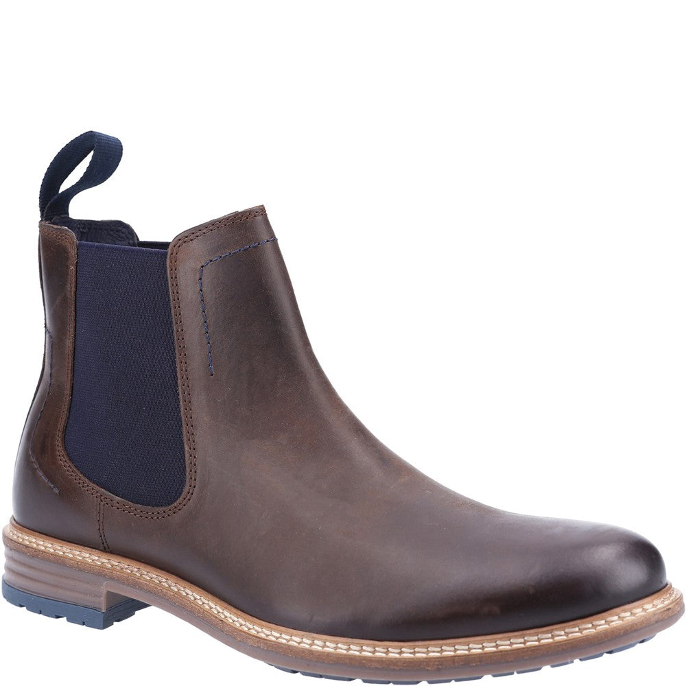 Mens Boots Brown Hush Puppies Justin Chelsea Boot
