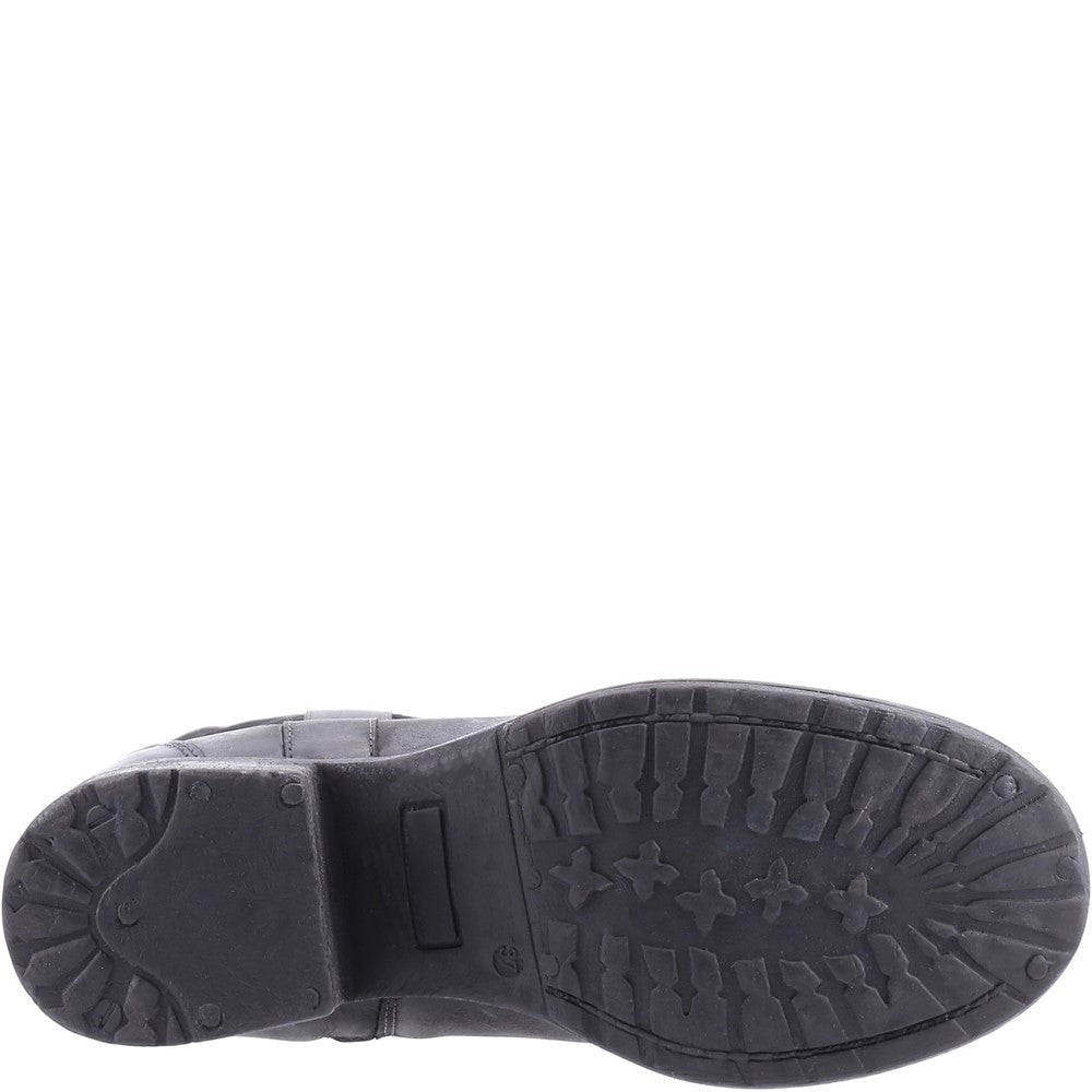 Ladies Long Boots Black Hush Puppies Samara Boot