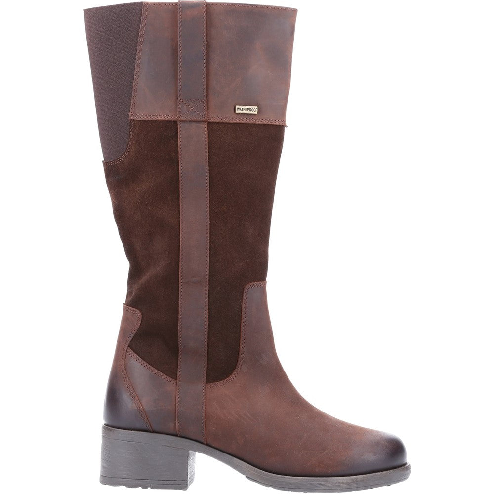 Ladies Long Boots Brown Hush Puppies Samara Boot