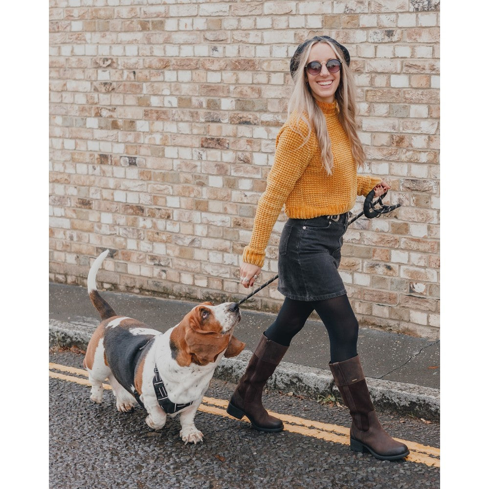 Ladies Long Boots Brown Hush Puppies Samara Boot